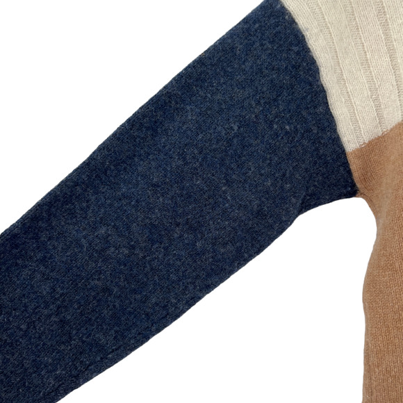 Madewell Hickory Turtleneck Sweater Colorblock NC231 - Picture 7 of 14